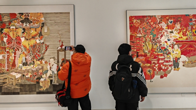 新金陵畫派青年人才培養(yǎng)計劃第二期學員創(chuàng)作成果巡展（南通站）正在南通美術(shù)館展出